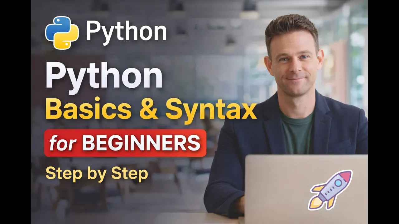 🐍 Python Basics & Syntax for Beginners | Learn Python Fundamentals Step by Step