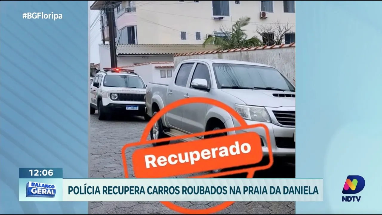 Polícia age rápido: carros roubados na Praia da Daniela são recuperados em Florianópolis