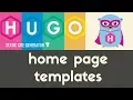 Home Page Templates Hugo - Static Site Generator Tutorial 14