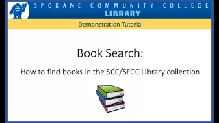 Book Search How to find books in the Library collection