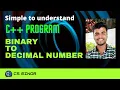 Program to Convert Binary Numbers to Decimal in C How to convert Binary to Decimal CS Minor
