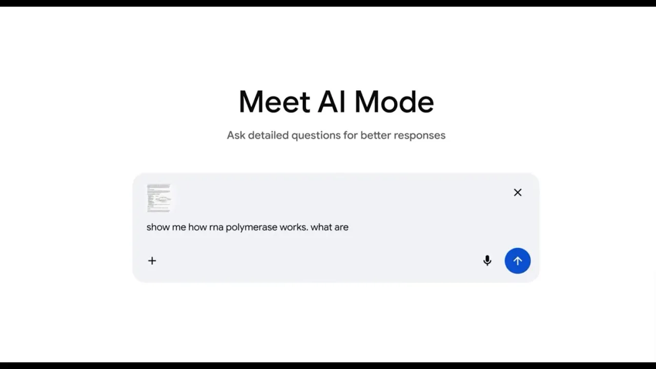 Interact with complex topics like RNA transcription with Gemini 3 in AI Mode