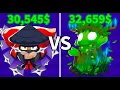 BTD 6 Ninja Monkey vs Druid