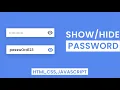 password Show and hide functionality in js in hindi language