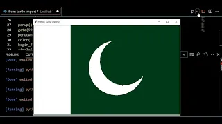 Python Turtle - Code the Pakistan Flag Tutorial