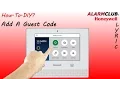 Honeywell Security System - How to Add a Guest Code