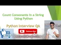 Count Consonants in a String Using Python