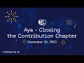 Lagu Aya - Closing the Contribution Chapter, Dec 15