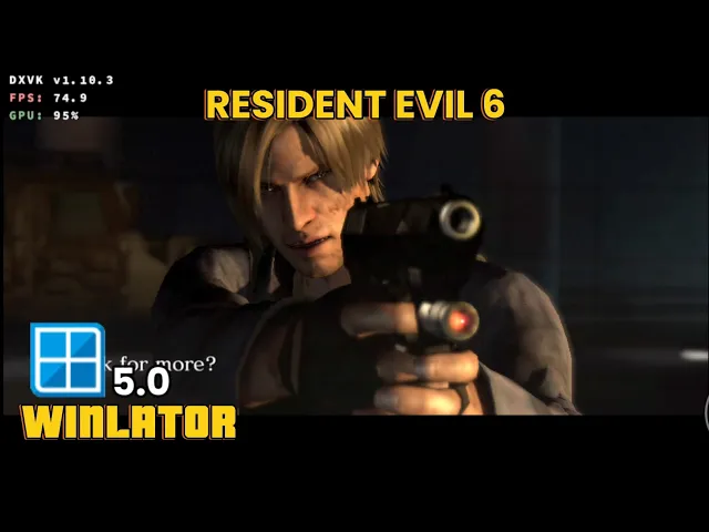 Winlator - Gameplay Resident Evil 6 - Emulator Windows Android