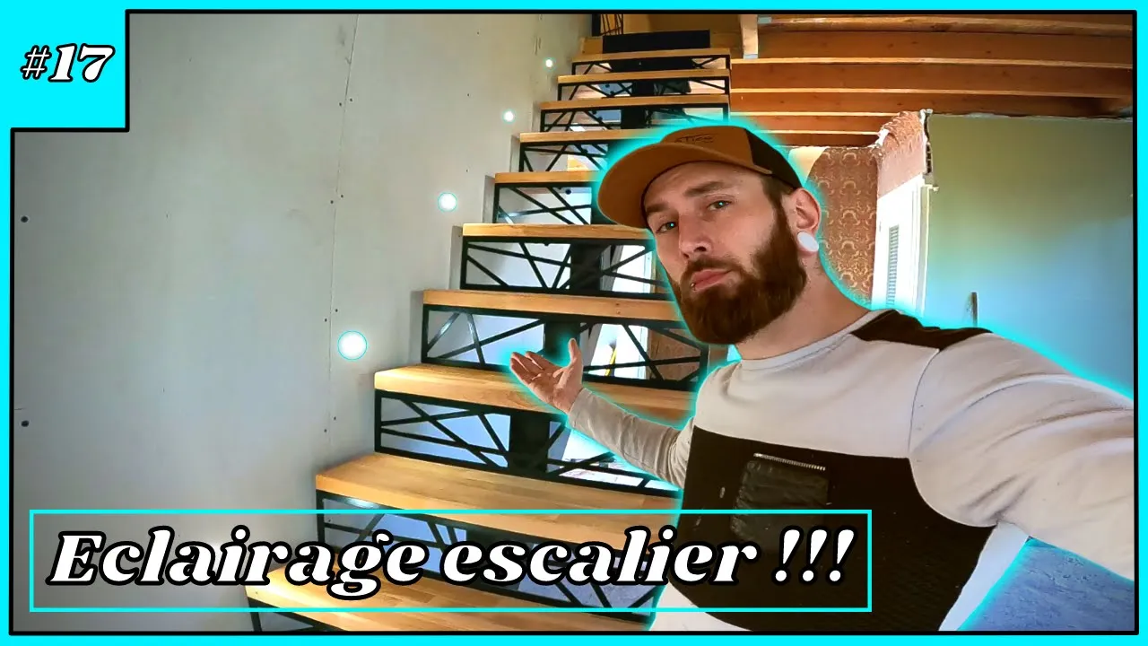 J’installe des Spots Led pour éclairer les Marches de mon Escalier - #17 Rénovation Maison