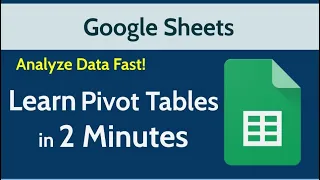 Pivot Table in Google Sheets Quick 2-Minute Tutorial for Beginners