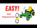 How to Replace the Belt on a John Deere Z Track Mower