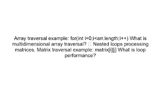For Loop Interview Questions and Answers Beginner to Advanced