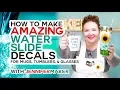 Make Amazing Waterslide Decals for Tumblers Mugs and Glasses