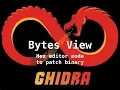 Ghidra Bytes View to patch binary and export to a working PE file