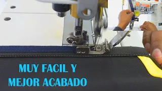 ASI ES COMO SE TAPETEA EL CIERRE CREMALLERA-acabado fino para chaqueta deportiva