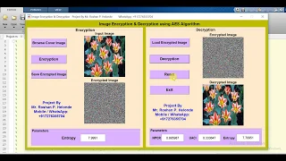 Image Encryption Decryption using AES Algorithm Matlab Project Source Code