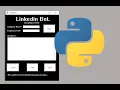 Python Tkinter Selenium - LinkedIn profile scraper