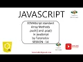 Lecture 6 14 Javascript ES6 Array push pop Array in Javascript ECMAScript2015 Tutorial