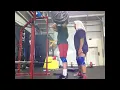 365 front squat+Crazed lunatic attacks high schoolers at lunch with bread stuffed up his nose