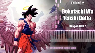 dragon ball z ending 2 piano cover bokutachi wa tenshi datta we were angels