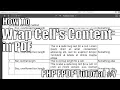 How to Wrap Cell s Content in PDF PHP FPDF Tutorial