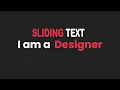 Sliding Text Animation Using Javascript Rizowan Ahmed Safi