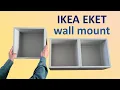 Ikea Eket wall fixing - quick and easy