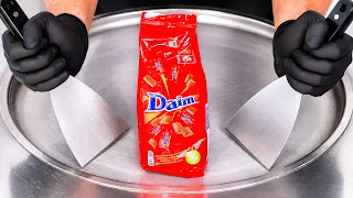 ASMR | Ice Cream Rolls - Daim Caramel Chocolate