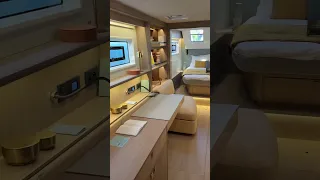 *Whistles* What do you think about the new Lagoon 47’s master cabin? #yachtdesign #sailinglife #boat