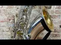 Download Lagu Testing a Beautiful 1972 Silver Plated Selmer Mark VI Tenor Sax w Gold Wash Bell! www.newyorksax.com