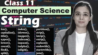 PYTHON - String Function in One Class with Examples CBSE Class