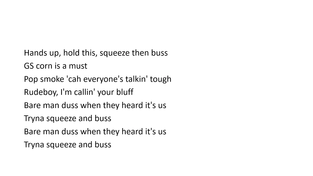 Unknown T - Squeeze & Buss - (lyrics)