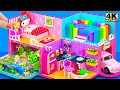 Download Lagu Make Pink Miniature Kuromi Dollhouse with Fish Tank, Swimming Pool and Garage | DIY Miniature House