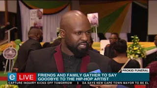 Blaklez at ProKid funeral service