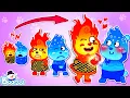Download Lagu Baby's First Steps🥰 Funny Journey From Baby To Family | Elemental Family Stories | Bearee Kids Show
