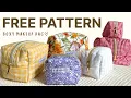 DIY boxy makeup bag sewing tutorial BEST method zipper gap method