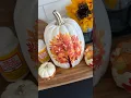 Beginner napkin decoupage tutorial DIY Thanksgiving pumpkin