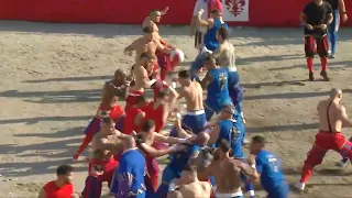 highlights finale calcio storico 2024 azzurri rossi