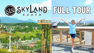 SkyLand Ranch Sevierville Tennessee Full Tour Chairlift Animals Mountain Coaster More