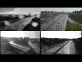 New York Buffalo Tornado As Seen From Four NYS DOT Traffic Cameras In The Path
