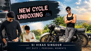 New cycle Unboxing #fitness #sports #vikassingour #offduty #police #darogaji