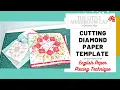 Cutting Diamond Template for English Paper Piecing using Rotary Cutter