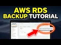 How to backup PostgreSQL with AWS RDS automated backups - Quick Tutorial