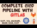 Complete DevOps Pipeline with Gitlab CodeKamikaze SAST SCA Docker Kubernetes Sonarqube