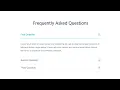 FAQs Accordion Menu Javascript