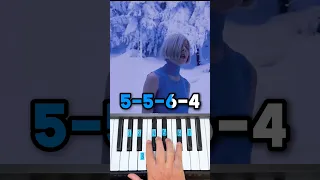 تعليم عزف أغنية         ل         على البيانو         دندنها