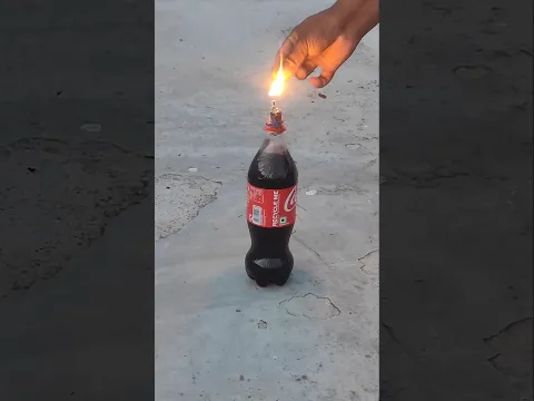 Coco Cola + Cracker Viral Experiment Shot