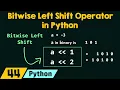 Bitwise Left Shift Operator in Python