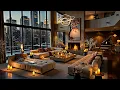 Lagu New York Winter Vibes ❄️ Luxury Apartment Ambience with Soft Jazz Saxophone Music for Calm Evening
